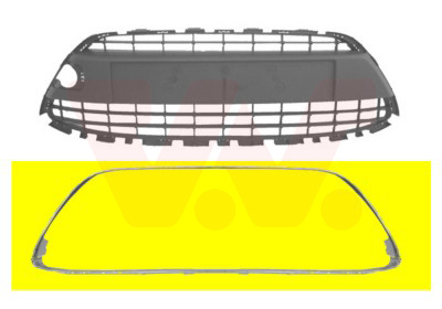 VAN WEZEL Kofangergitter 1807598 foran for FORD