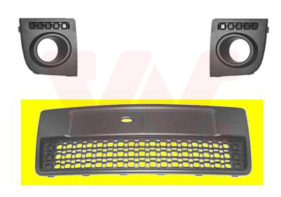 VAN WEZEL Kofangergitter 1811590 foran for FORD