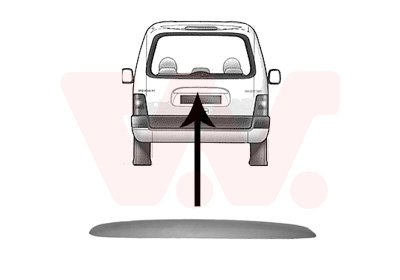 VAN WEZEL Afdækning, bagklap 4051459 for CITROËN/PEUGEOT