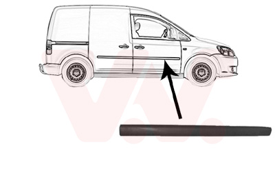 VAN WEZEL Pynte-/beskyttelsesliste, dør 5867404 foran til højre for VW