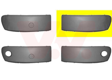 VAN WEZEL Pynte-/beskyttelsesliste, kofanger 3235581 foran til venstre for MITSUBISHI