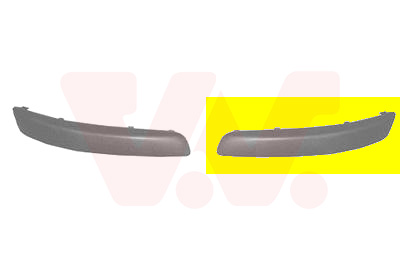 VAN WEZEL Pynte-/beskyttelsesliste, kofanger 5894581 foran til venstre for VW