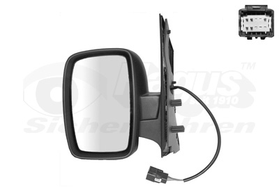 VAN WEZEL Sidespejl 1612807 venstre for FIAT CITROËN/PEUGEOT