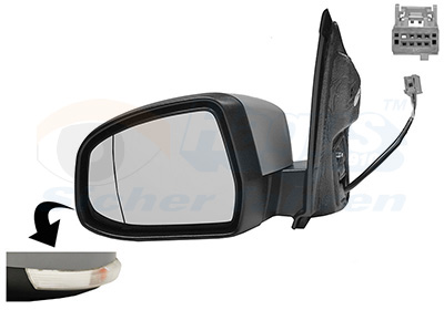 VAN WEZEL Sidespejl 1866807 venstre for FORD