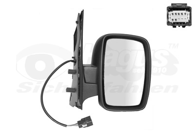VAN WEZEL Sidespejl 1612808 højre for FIAT CITROËN/PEUGEOT