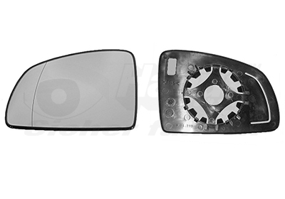 VAN WEZEL Spejlglas, udvendig spejl 3781831 venstre for OPEL