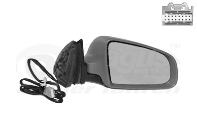 VAN WEZEL Sidespejl 0325818 højre for AUDI