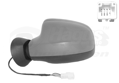 VAN WEZEL Sidespejl 1516817 venstre for DACIA
