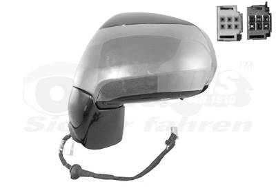 VAN WEZEL Sidespejl 0928807 venstre for CITROËN/PEUGEOT