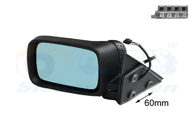 VAN WEZEL Sidespejl 0642807 venstre for BMW
