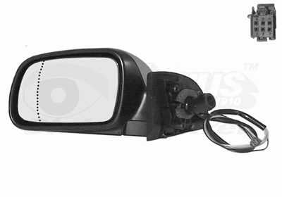 VAN WEZEL Sidespejl 4040817 venstre for PEUGEOT