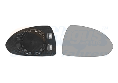 VAN WEZEL Spejlglas, udvendig spejl 3750838 højre for OPEL