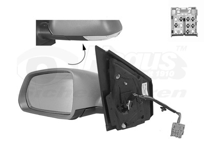 VAN WEZEL Sidespejl 5828817 venstre for VW