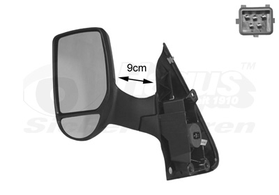 VAN WEZEL Sidespejl 1898807 venstre for FORD