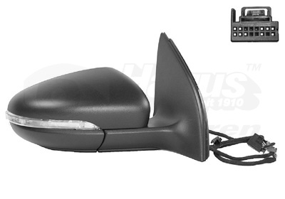 VAN WEZEL Sidespejl 5863808 højre for VW