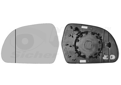VAN WEZEL Spejlglas, udvendig spejl 0327837 venstre for SKODA