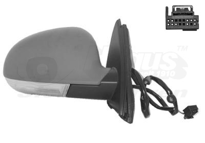 VAN WEZEL Sidespejl 5886808 højre for VW