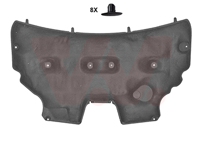 VAN WEZEL Motorrumsisolation 1807460 Motorhjelm for FORD