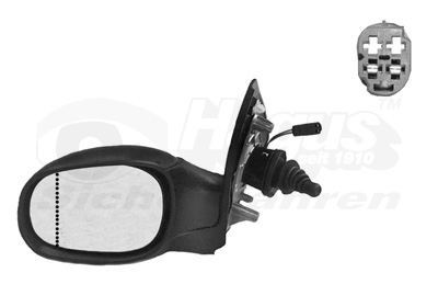 VAN WEZEL Sidespejl 4028813 venstre for PEUGEOT CITROËN/PEUGEOT