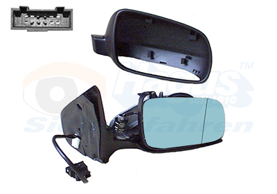 VAN WEZEL Sidespejl 5888808 højre for VW
