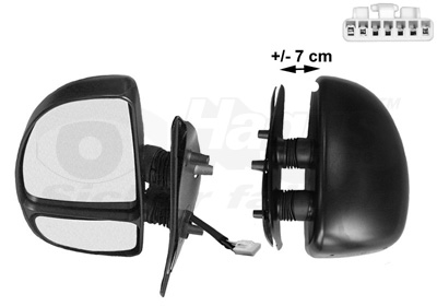 VAN WEZEL Sidespejl 1747807 venstre for FIAT PEUGEOT CITROËN