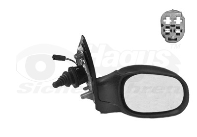 VAN WEZEL Sidespejl 4028814 højre for PEUGEOT CITROËN/PEUGEOT