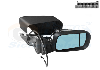 VAN WEZEL Sidespejl 0646806 højre for BMW