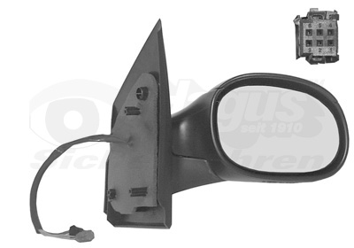 VAN WEZEL Sidespejl 0917806 højre for CITROËN/PEUGEOT