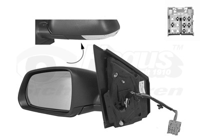 VAN WEZEL Sidespejl 5828807 venstre for VW
