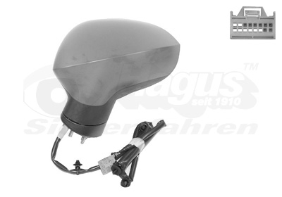 VAN WEZEL Sidespejl 4944817 venstre for SEAT