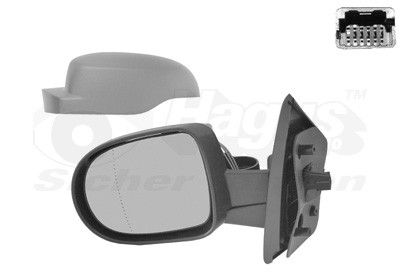 VAN WEZEL Sidespejl 4372817 venstre for RENAULT