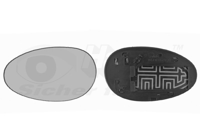 VAN WEZEL Spejlglas, udvendig spejl 0211837 venstre for ROV/TRI/JAG/AUS/MG