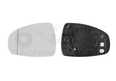 VAN WEZEL Spejlglas, udvendig spejl 0301837 venstre for AUDI