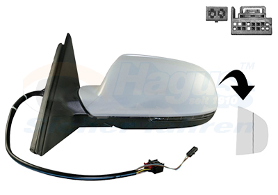 VAN WEZEL Sidespejl 0307807 venstre for AUDI