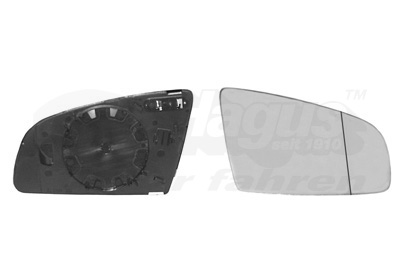 VAN WEZEL Spejlglas, udvendig spejl 0326838 højre for AUDI