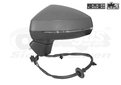 VAN WEZEL Sidespejl 0335807 venstre for AUDI