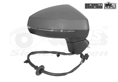 VAN WEZEL Sidespejl 0335828 højre for AUDI