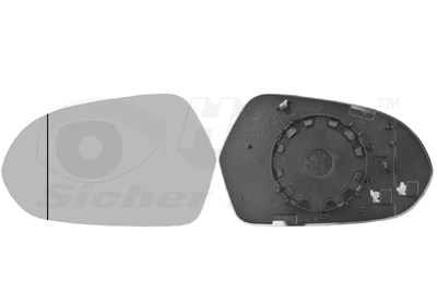 VAN WEZEL Spejlglas, udvendig spejl 0342837 venstre for AUDI