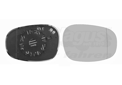VAN WEZEL Spejlglas, udvendig spejl 0667836 højre for BMW