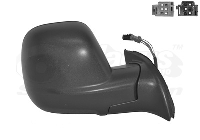 VAN WEZEL Sidespejl 0906808 højre for CITROËN/PEUGEOT PEUGEOT