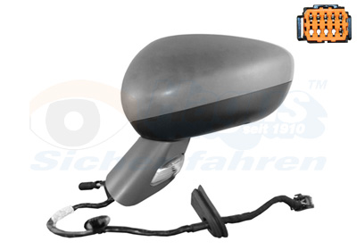 VAN WEZEL Sidespejl 0963807 venstre for CITROËN/PEUGEOT