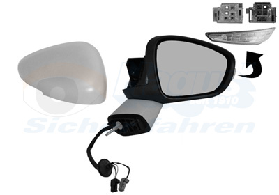 VAN WEZEL Sidespejl 0968808 højre for CITROËN/PEUGEOT