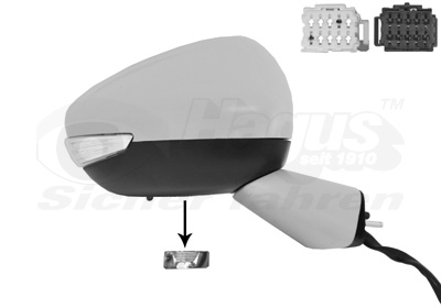 VAN WEZEL Sidespejl 0979816 højre for CITROËN/PEUGEOT