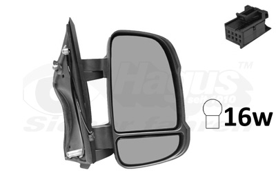 VAN WEZEL Sidespejl 0983802 W16W højre for CITROËN/PEUGEOT FIAT