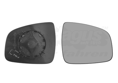 VAN WEZEL Spejlglas, udvendig spejl 1507838 højre for DACIA