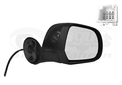 VAN WEZEL Sidespejl 1555808 højre for DACIA