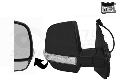 VAN WEZEL Sidespejl 1638814 højre for OPEL FIAT