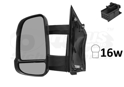 VAN WEZEL Sidespejl 1651811 W16W venstre for FIAT PEUGEOT CITROËN/PEUGEOT