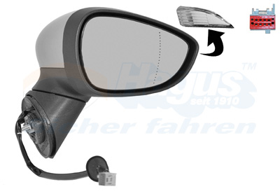 VAN WEZEL Sidespejl 1801818 højre for FORD