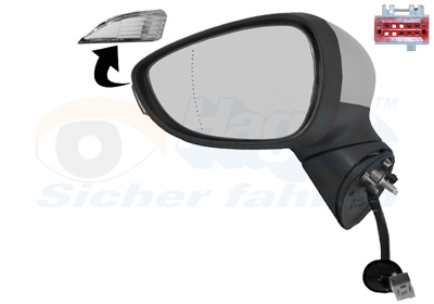VAN WEZEL Sidespejl 1808817 venstre for FORD